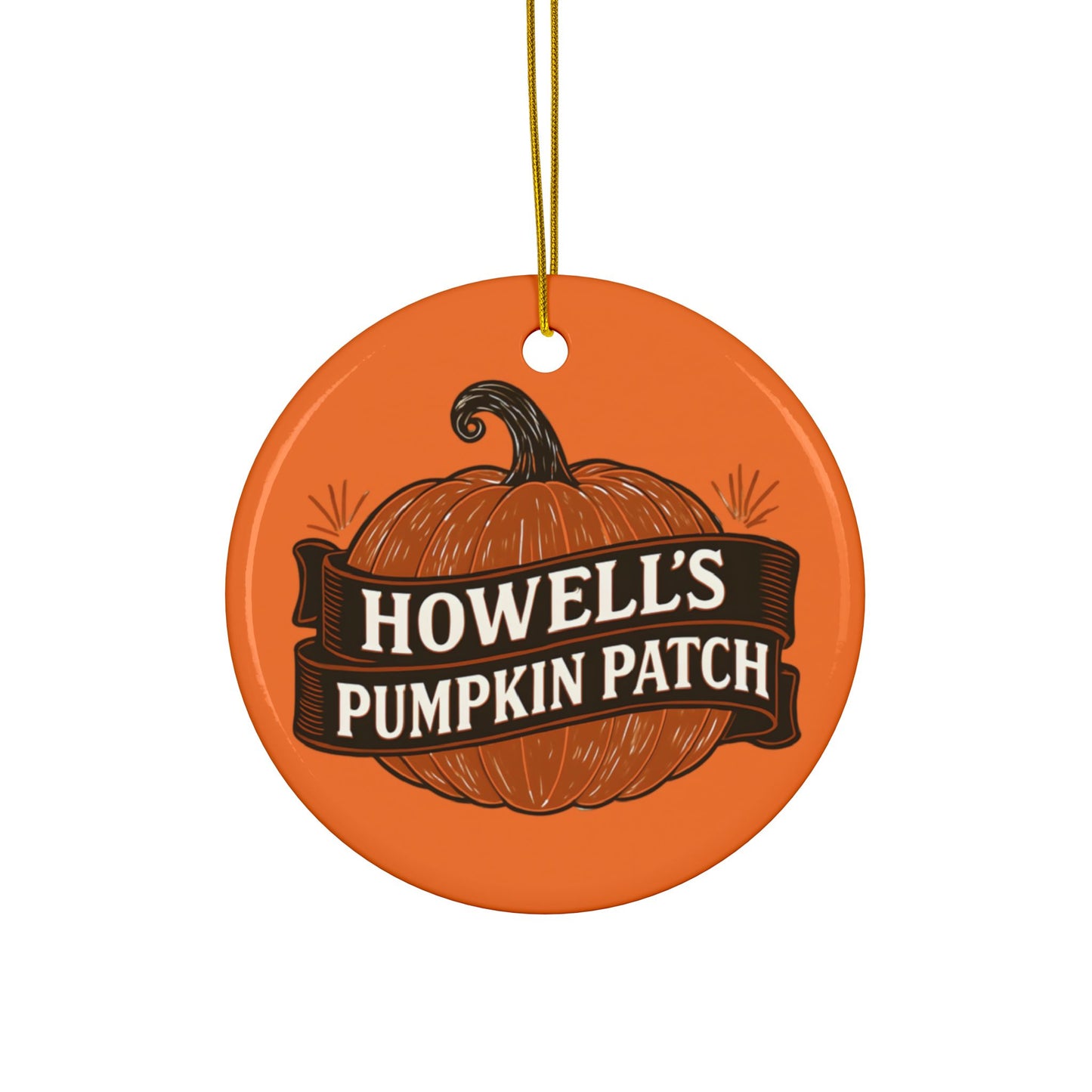 Pumpkin Patch Ornaments - Fall Decor, Holiday Gifts, 2-Sided Print
