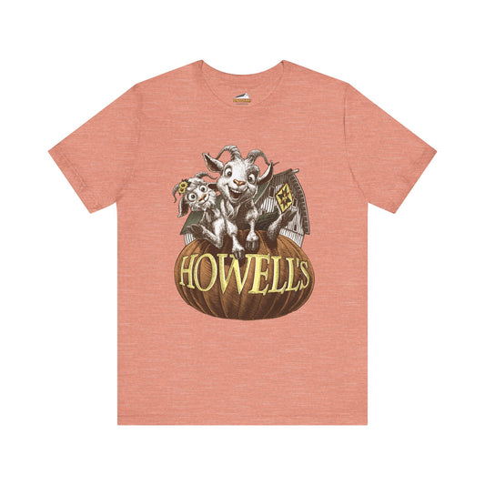 Howell's Goat Pumpkin Unisex Tee, Bella Canva
