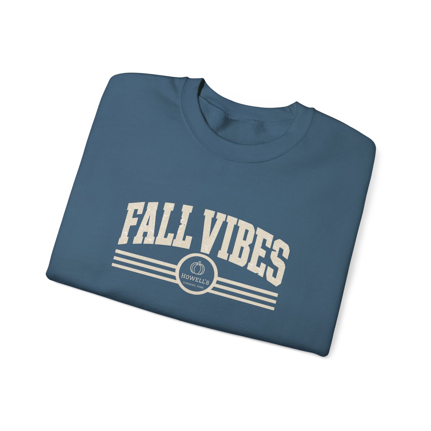 Fall Vibes Crewneck Sweatshirt — Cozy Autumn Graphic Pullover