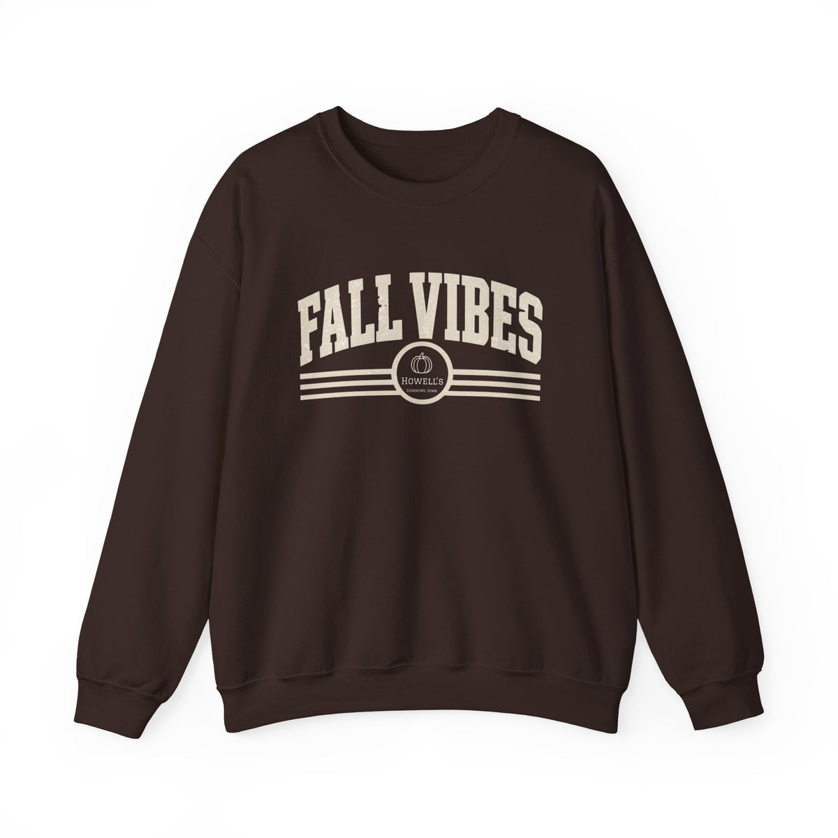 Fall Vibes Crewneck Sweatshirt — Cozy Autumn Graphic Pullover