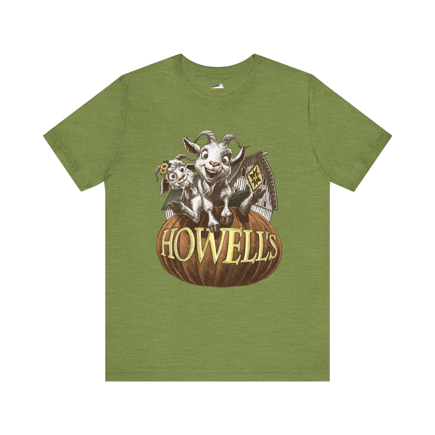Howell's Goat Pumpkin Unisex Tee, Bella Canva