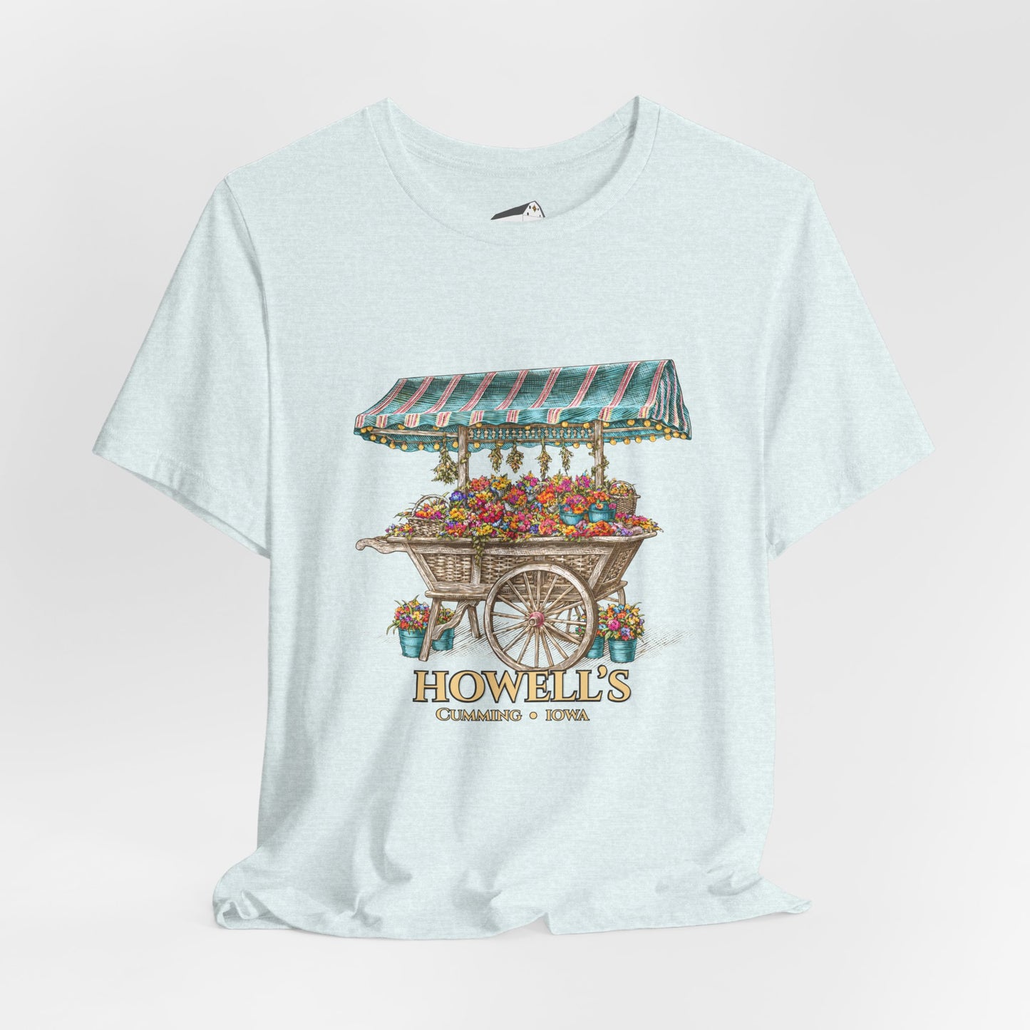 Howell's Flower Cart T‑Shirt — Cumming, Iowa Vintage Market Tee