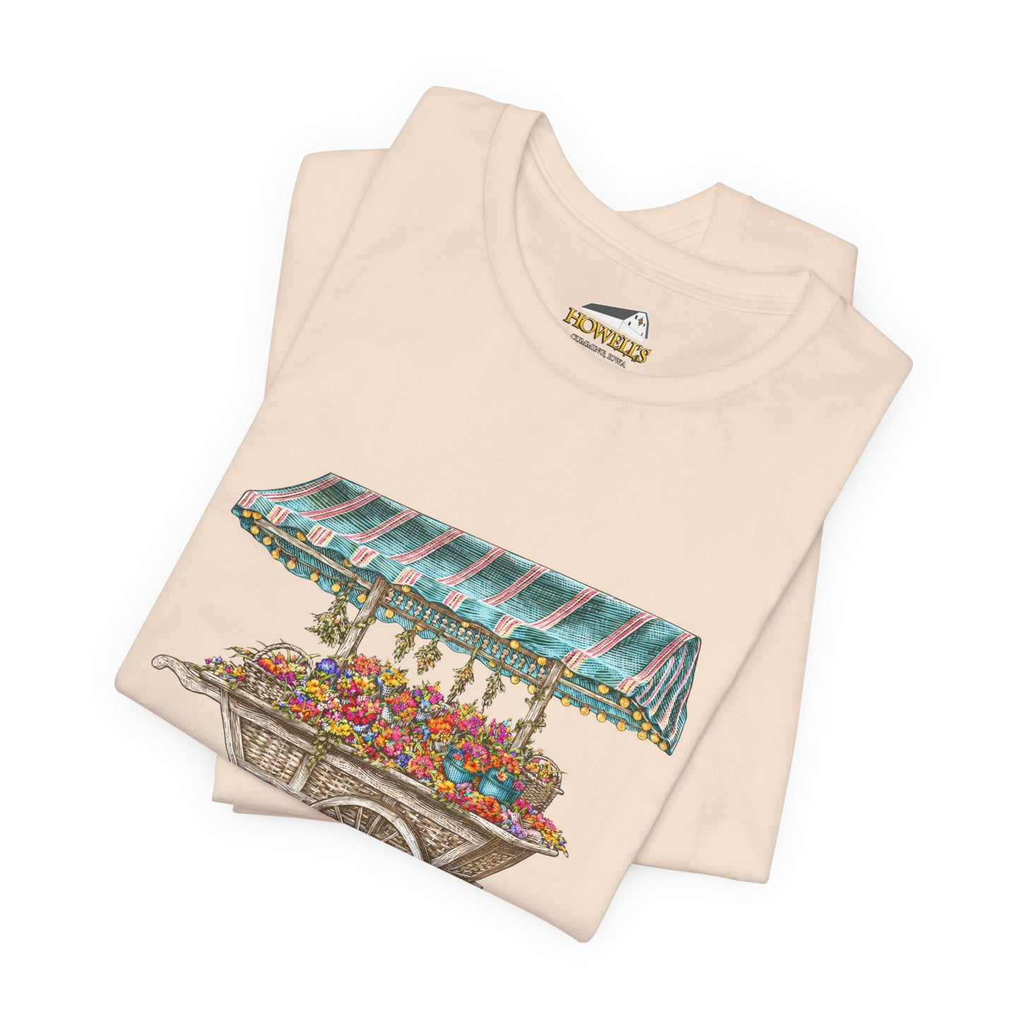Howell's Flower Cart T‑Shirt — Cumming, Iowa Vintage Market Tee