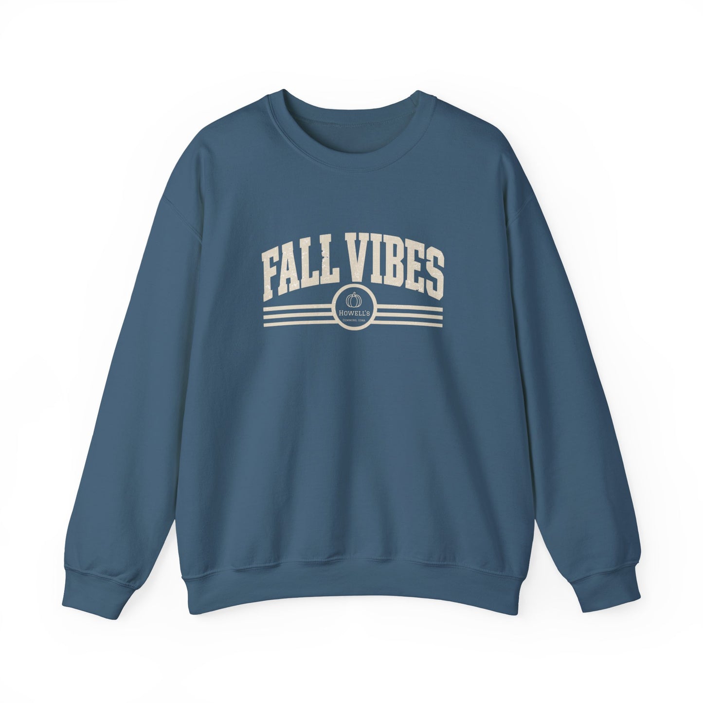 Fall Vibes Crewneck Sweatshirt — Cozy Autumn Graphic Pullover