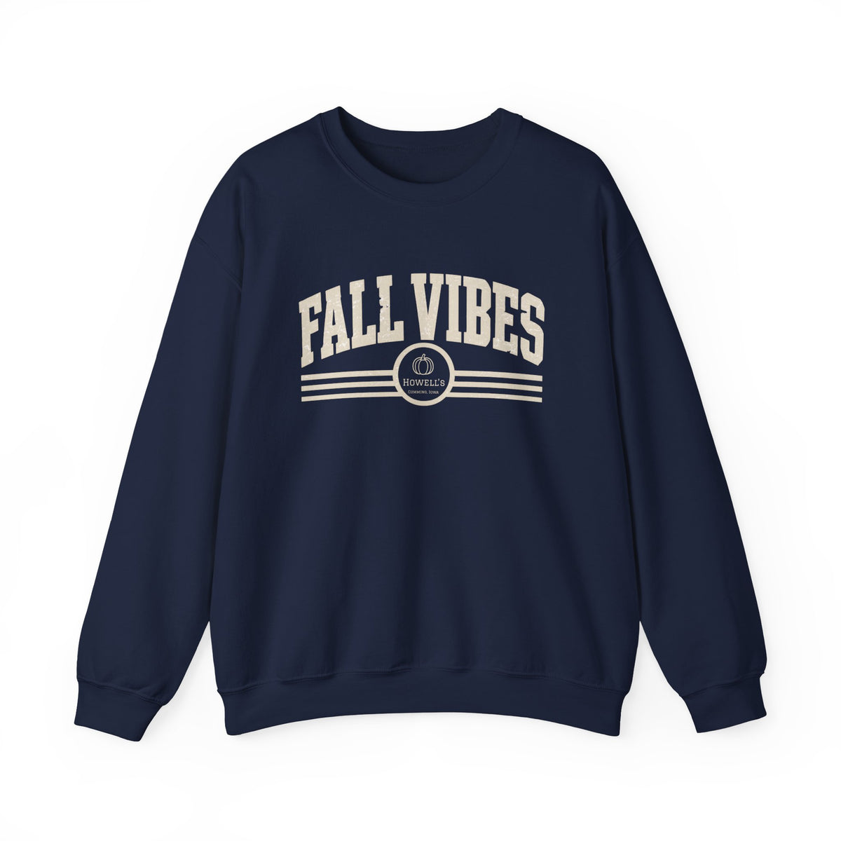 Fall Vibes Crewneck Sweatshirt — Cozy Autumn Graphic Pullover