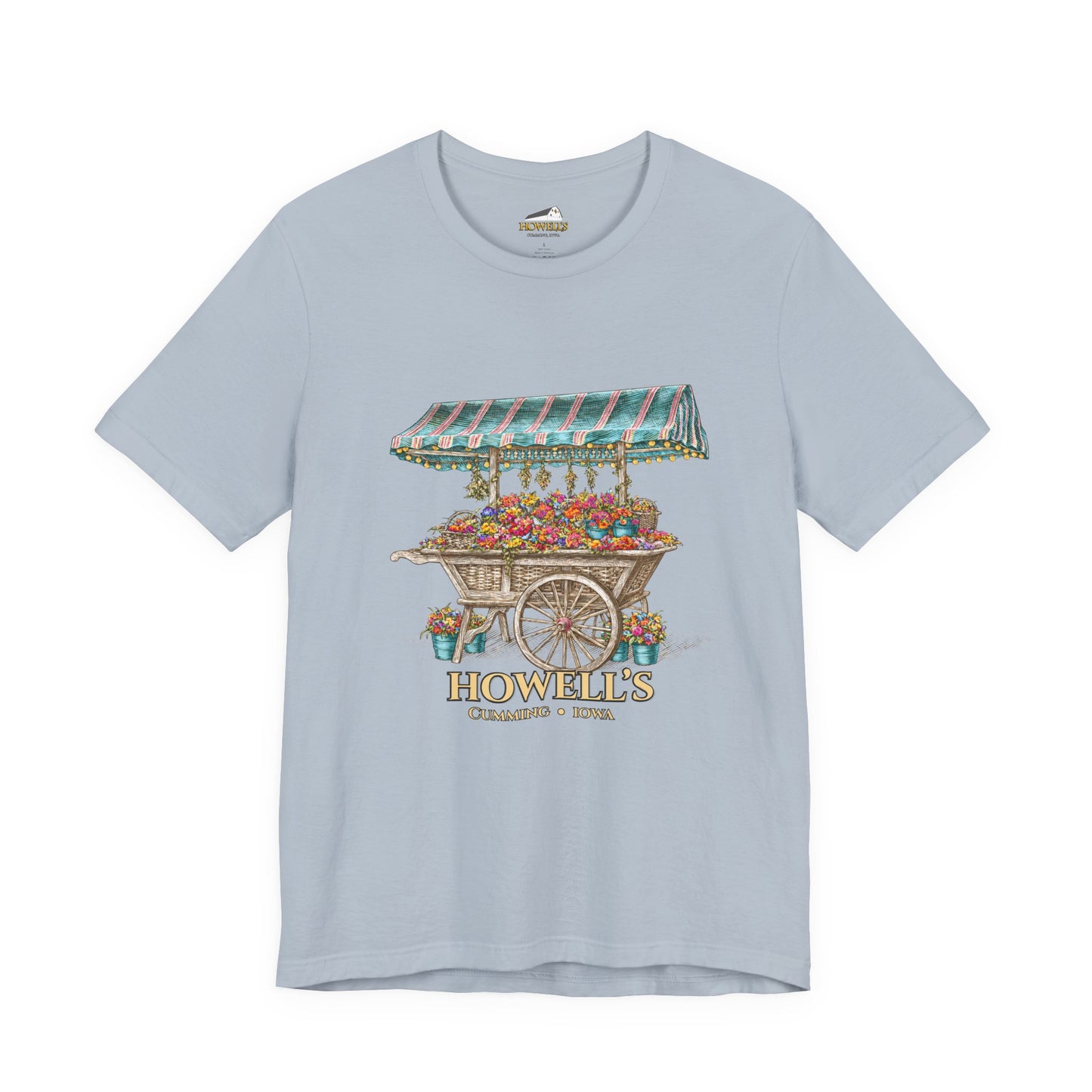 Howell's Flower Cart T‑Shirt — Cumming, Iowa Vintage Market Tee