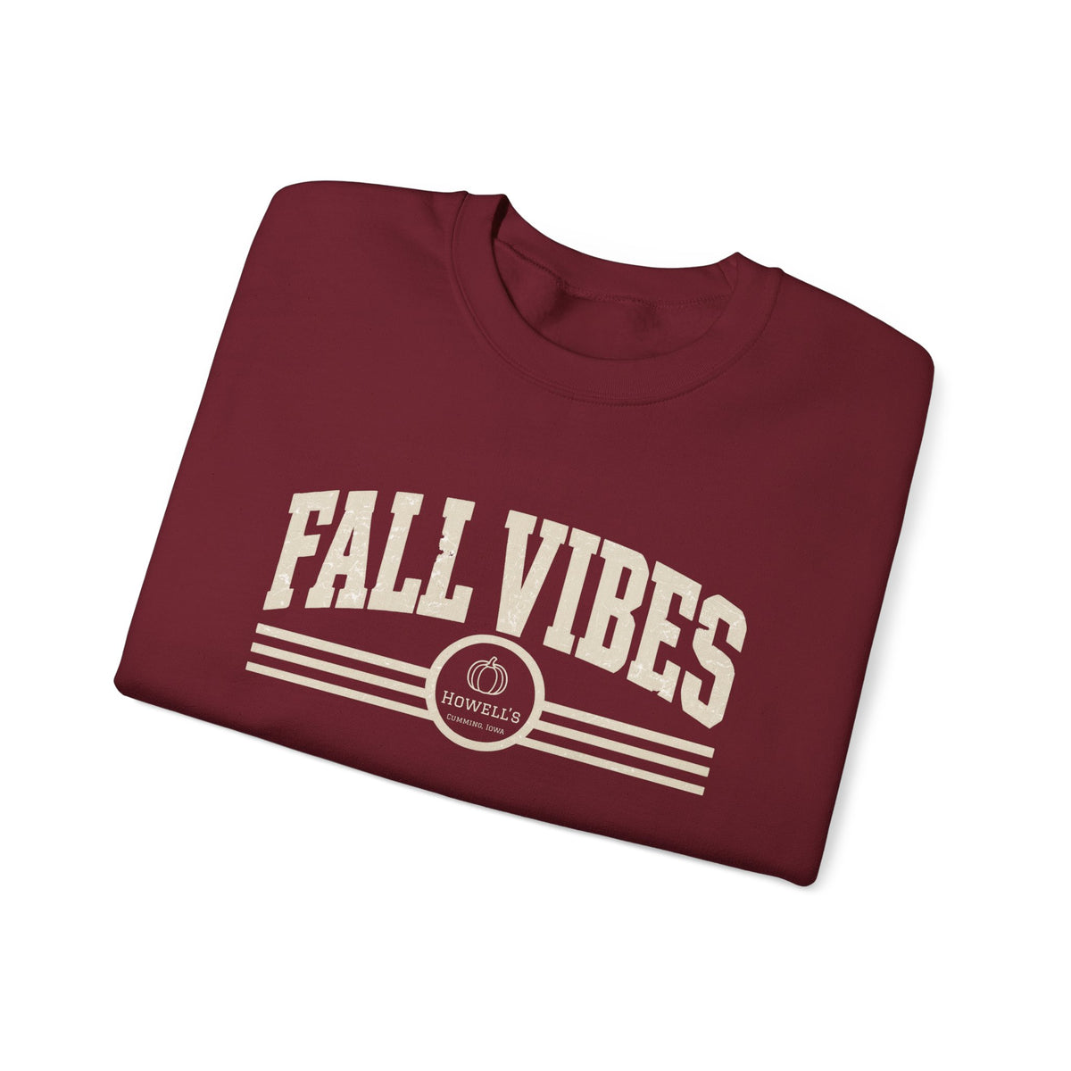 Fall Vibes Crewneck Sweatshirt — Cozy Autumn Graphic Pullover