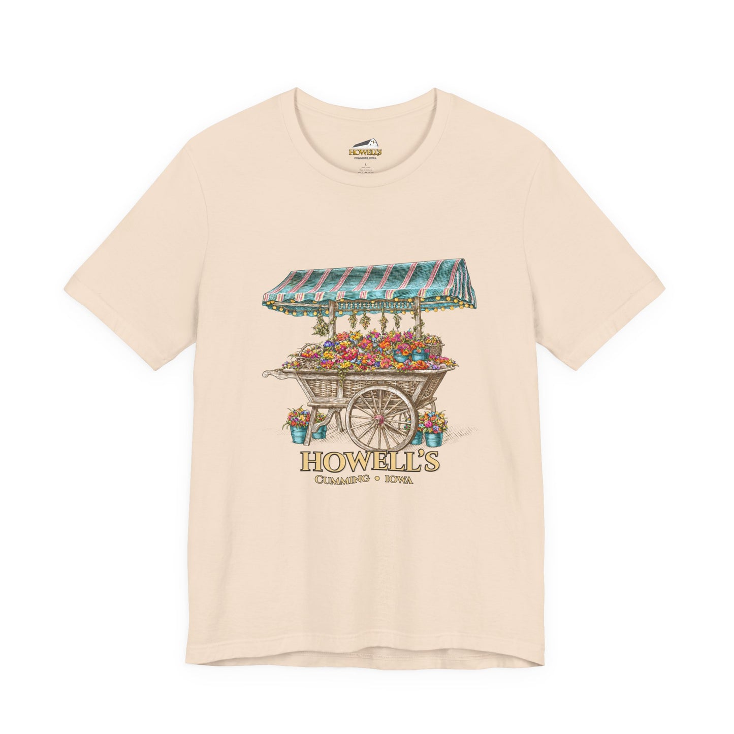 Howell's Flower Cart T‑Shirt — Cumming, Iowa Vintage Market Tee