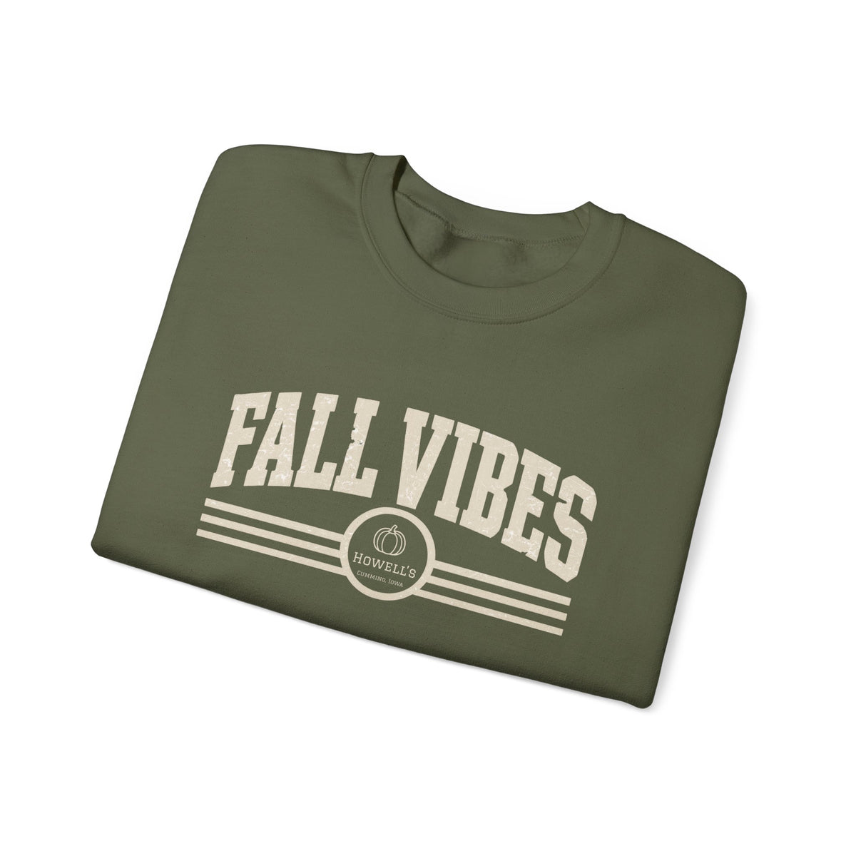 Fall Vibes Crewneck Sweatshirt — Cozy Autumn Graphic Pullover