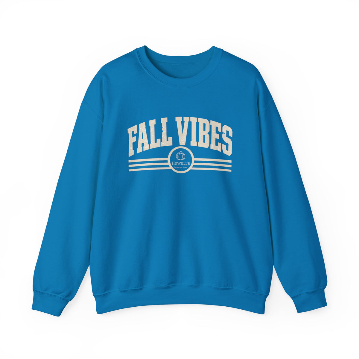 Fall Vibes Crewneck Sweatshirt — Cozy Autumn Graphic Pullover