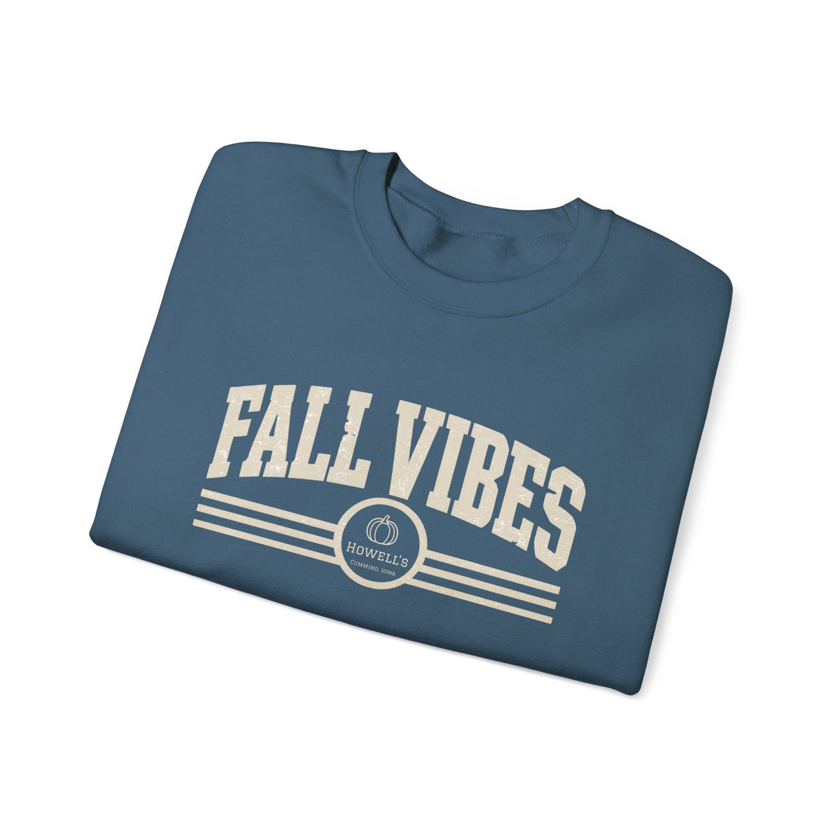 Fall Vibes Crewneck Sweatshirt — Cozy Autumn Graphic Pullover