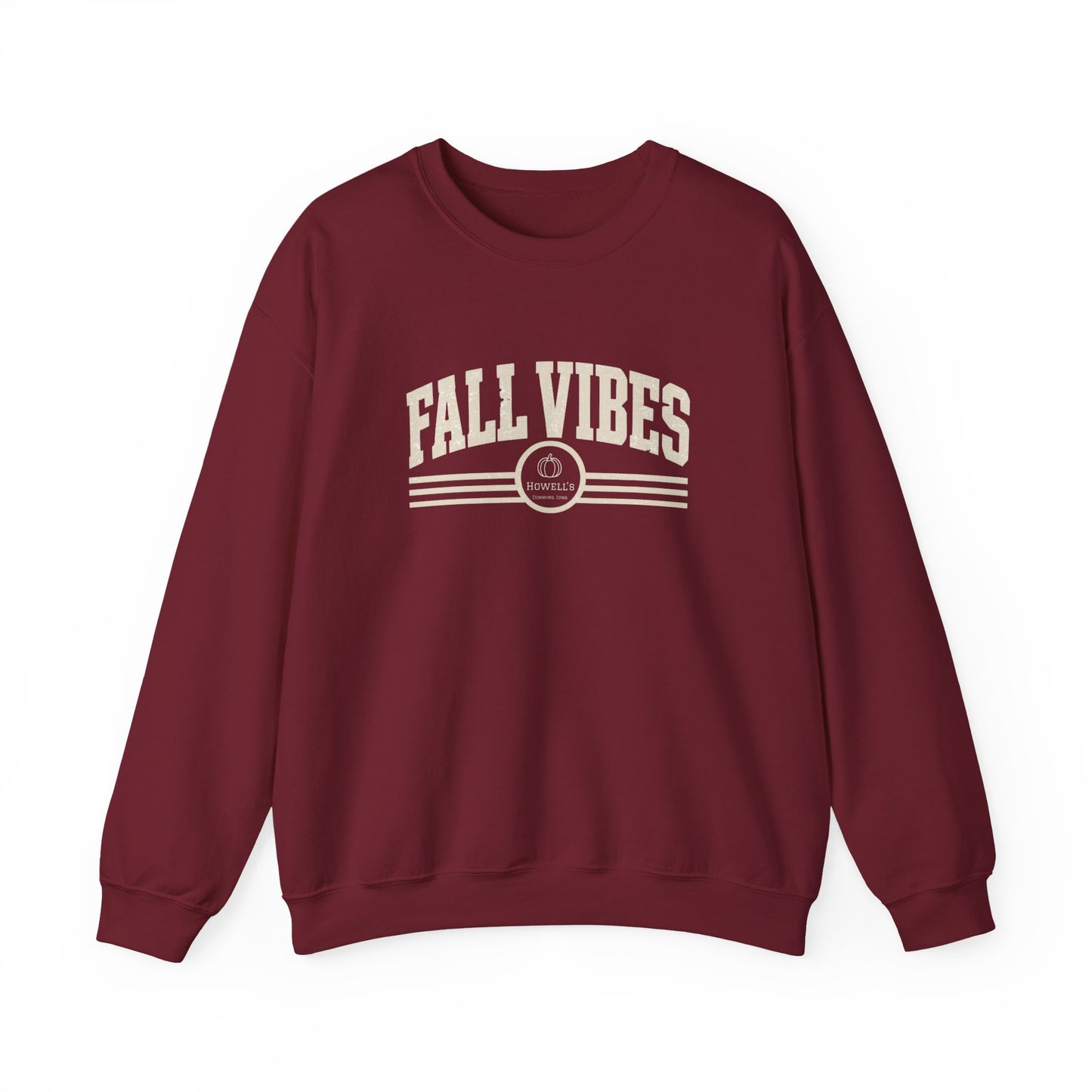 Fall Vibes Crewneck Sweatshirt — Cozy Autumn Graphic Pullover