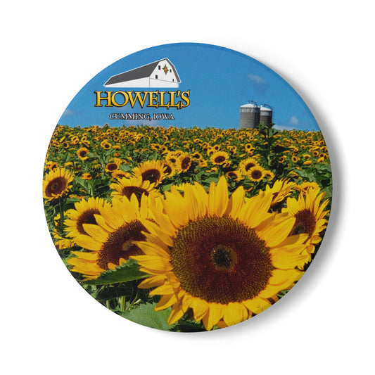 Sunflower Ceramic Coaster Set - Rustic Home Decor, Farmhouse Gift, Beverage Coaster, Kitchen Accessory, Summer Table Decor