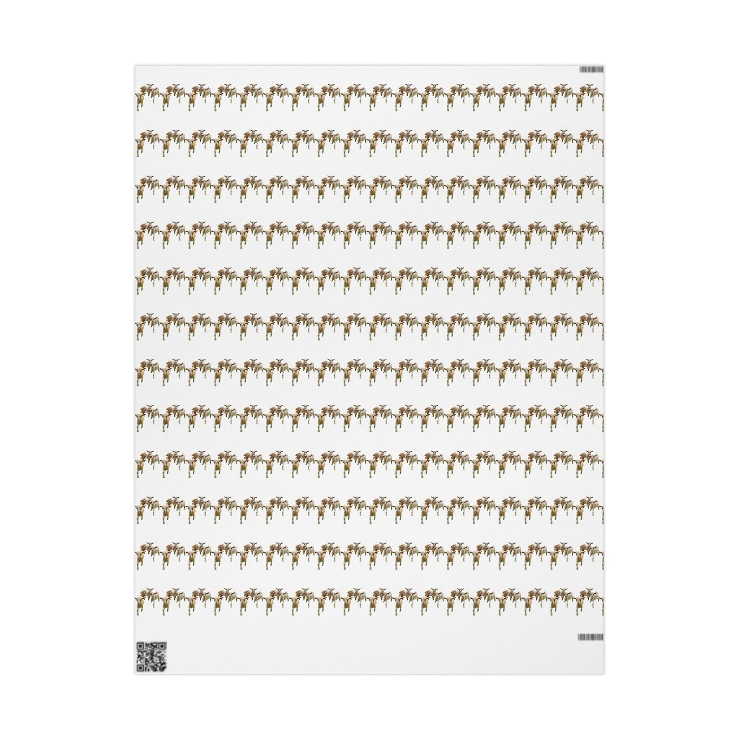 Goat Pattern Wrapping Paper