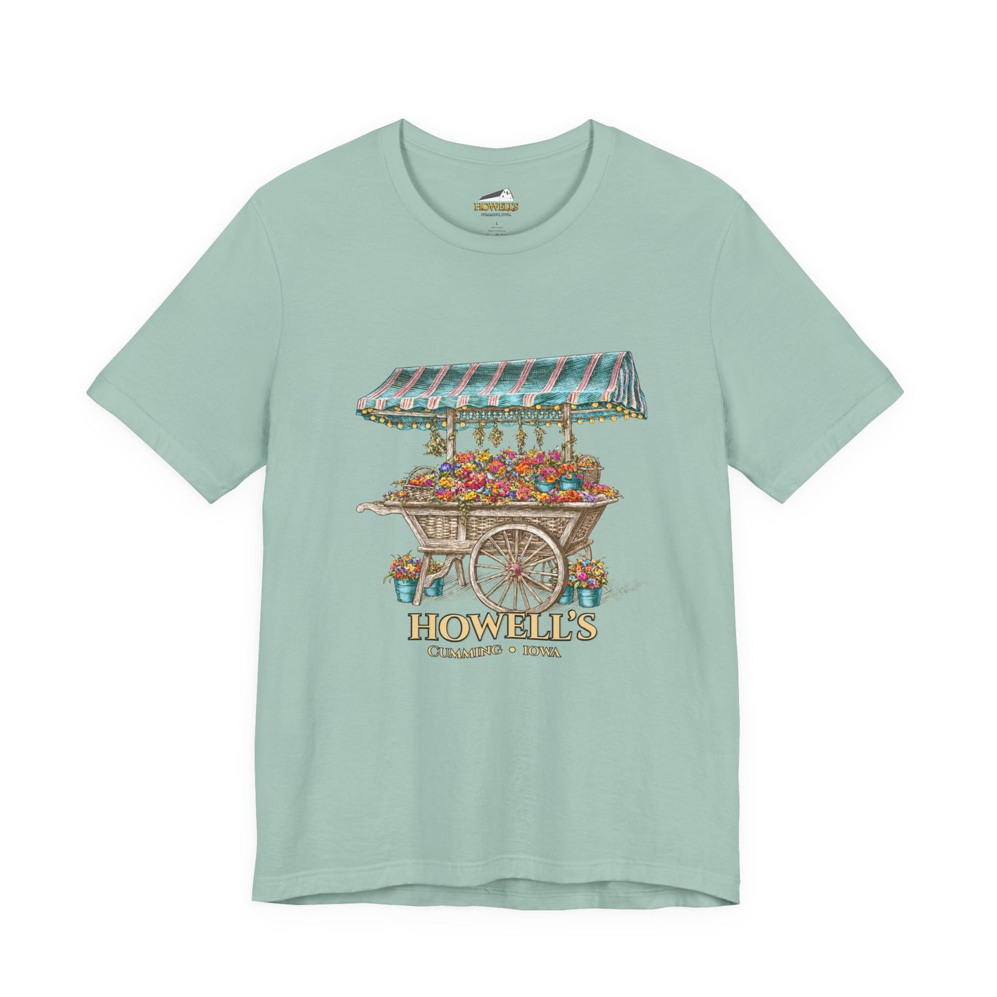 Howell's Flower Cart T‑Shirt — Cumming, Iowa Vintage Market Tee