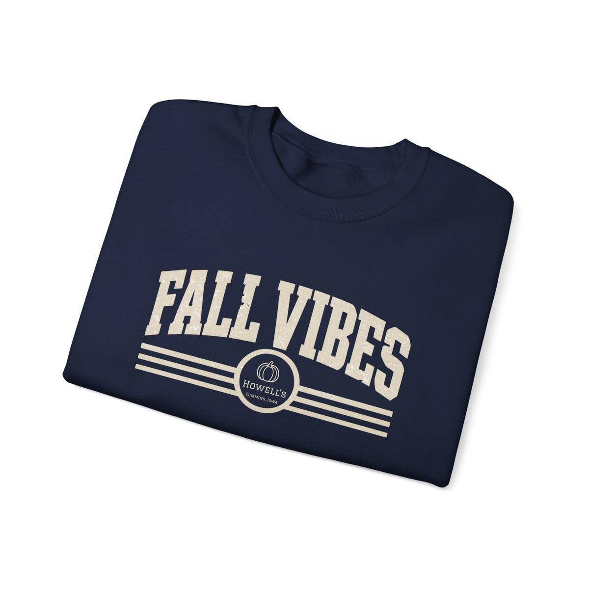 Fall Vibes Crewneck Sweatshirt — Cozy Autumn Graphic Pullover