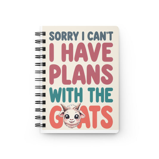 Goat Lover Spiral Bound Journal