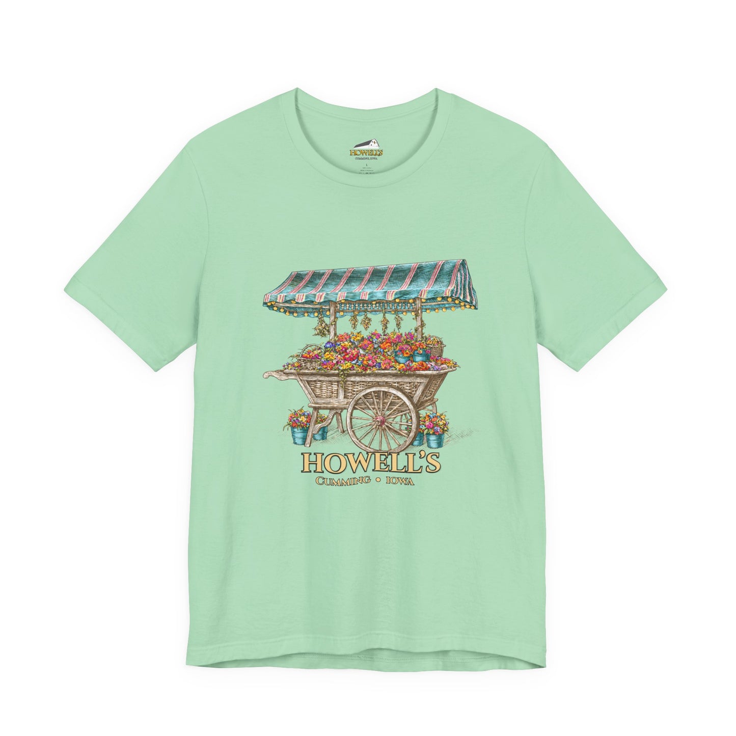 Howell's Flower Cart T‑Shirt — Cumming, Iowa Vintage Market Tee