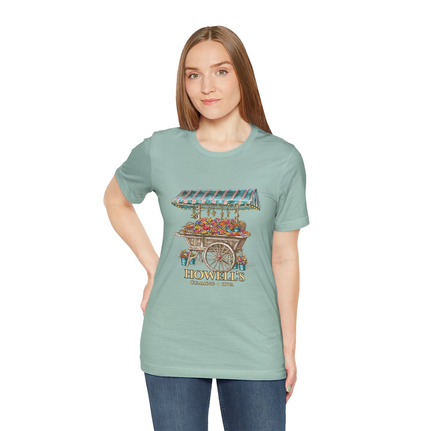 Howell's Flower Cart T‑Shirt — Cumming, Iowa Vintage Market Tee