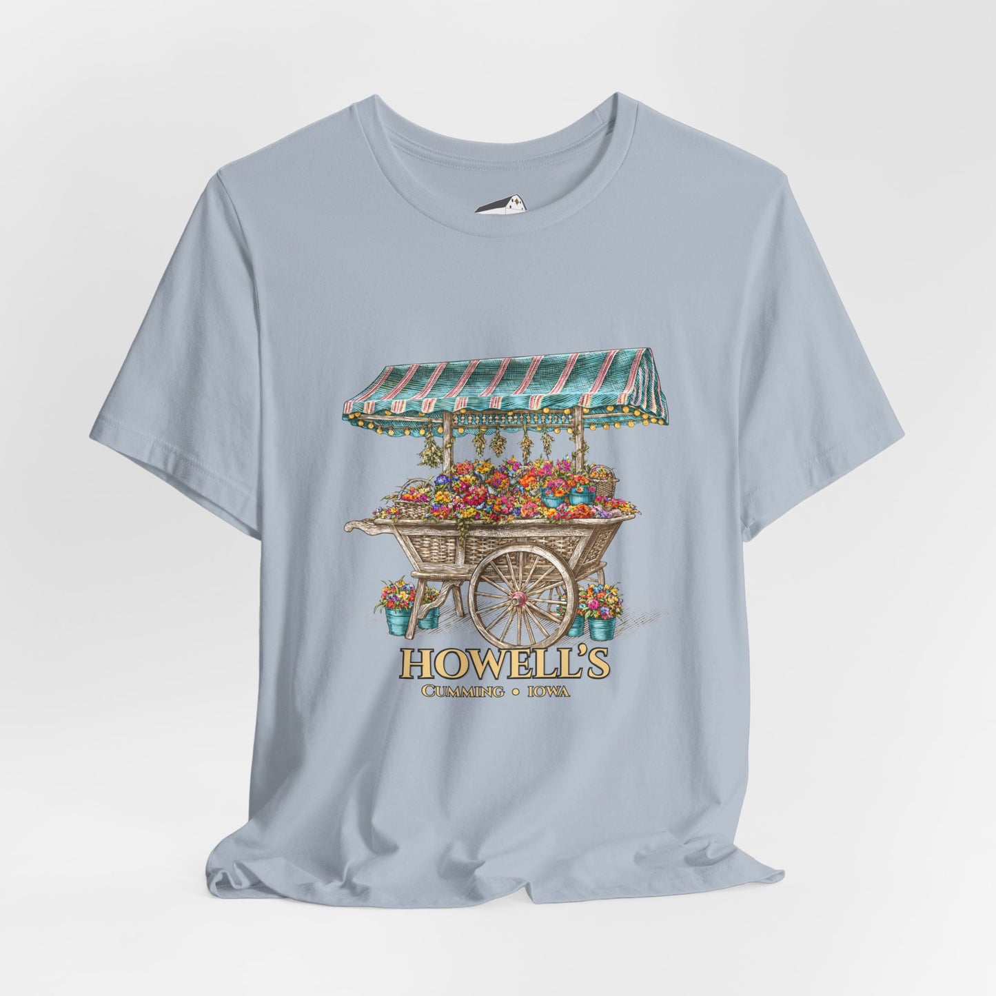 Howell's Flower Cart T‑Shirt — Cumming, Iowa Vintage Market Tee