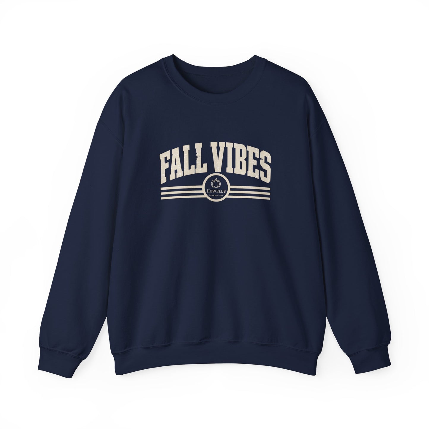Fall Vibes Crewneck Sweatshirt — Cozy Autumn Graphic Pullover