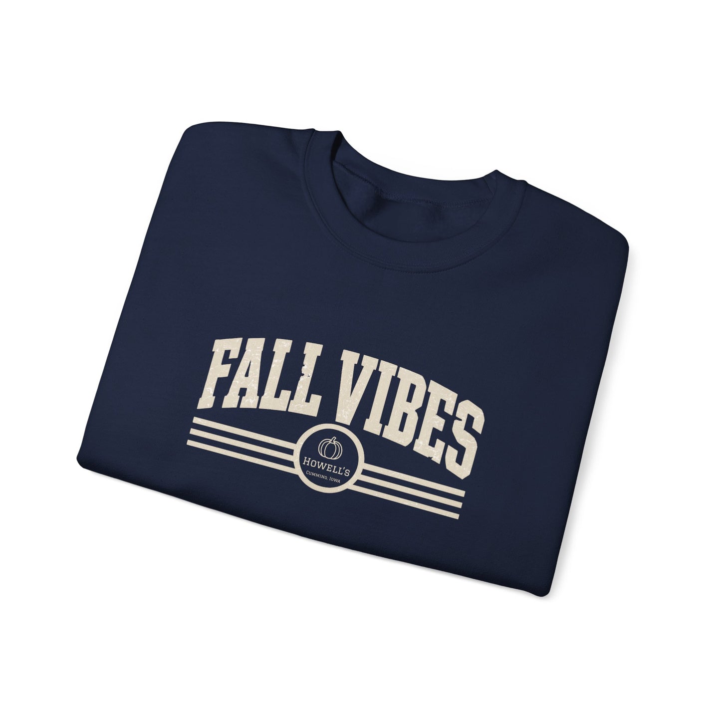 Fall Vibes Crewneck Sweatshirt — Cozy Autumn Graphic Pullover