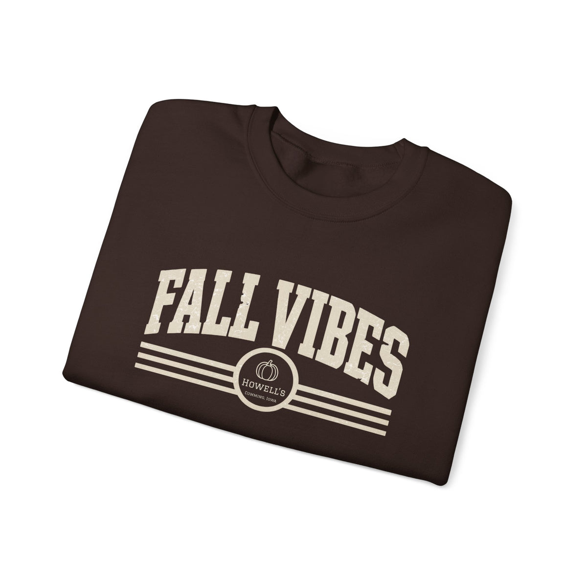 Fall Vibes Crewneck Sweatshirt — Cozy Autumn Graphic Pullover