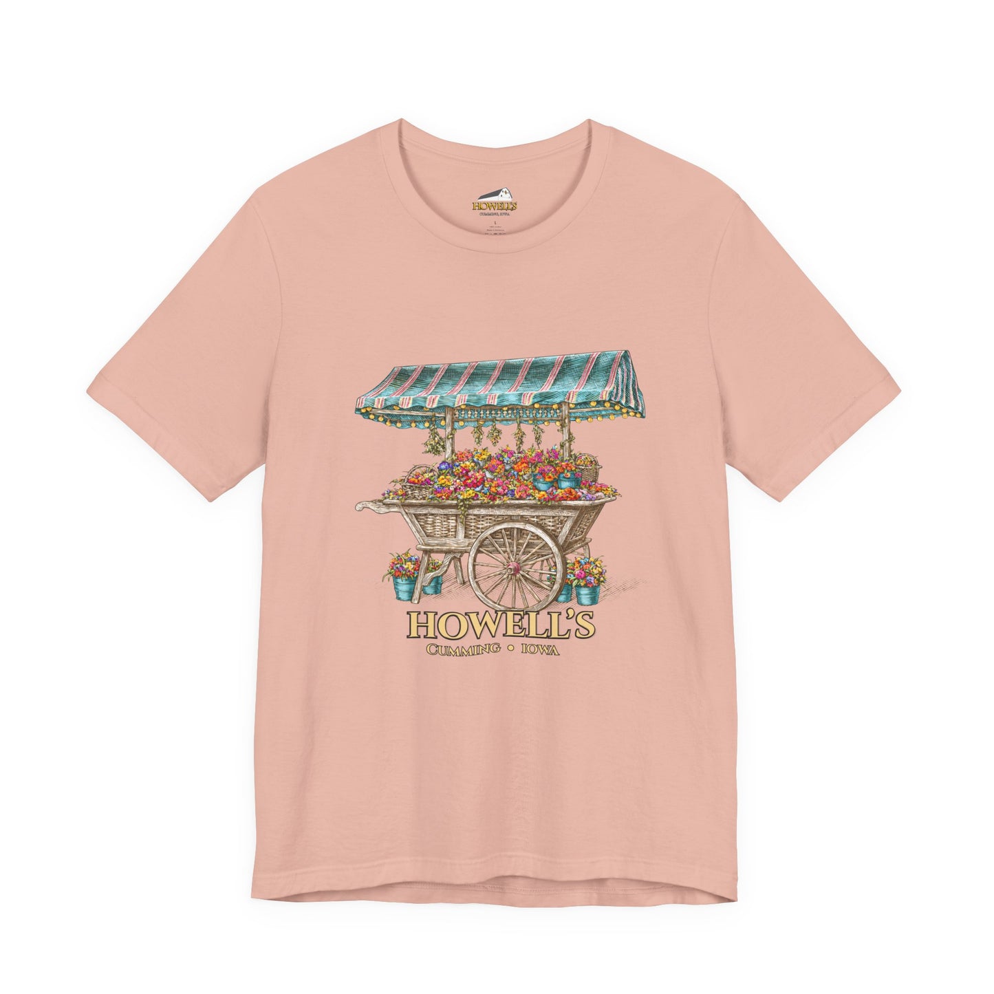 Howell's Flower Cart T‑Shirt — Cumming, Iowa Vintage Market Tee