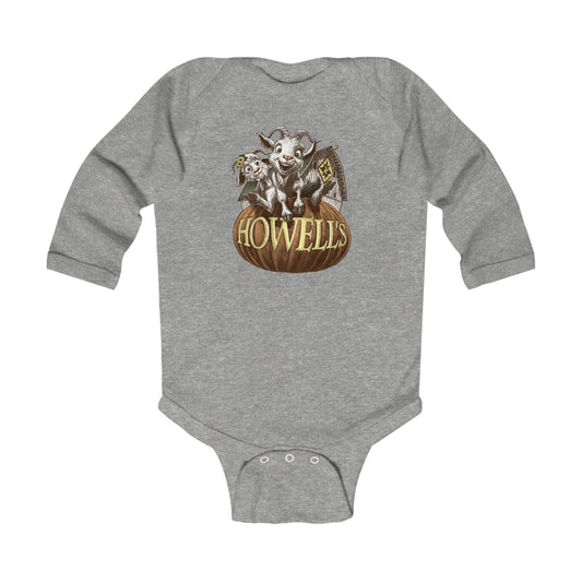 Howell's Halloween Infant Bodysuit, Cute Baby Outfit, Pumpkin Costume, Fall Apparel, Baby Shower Gift, Infant Halloween Wear