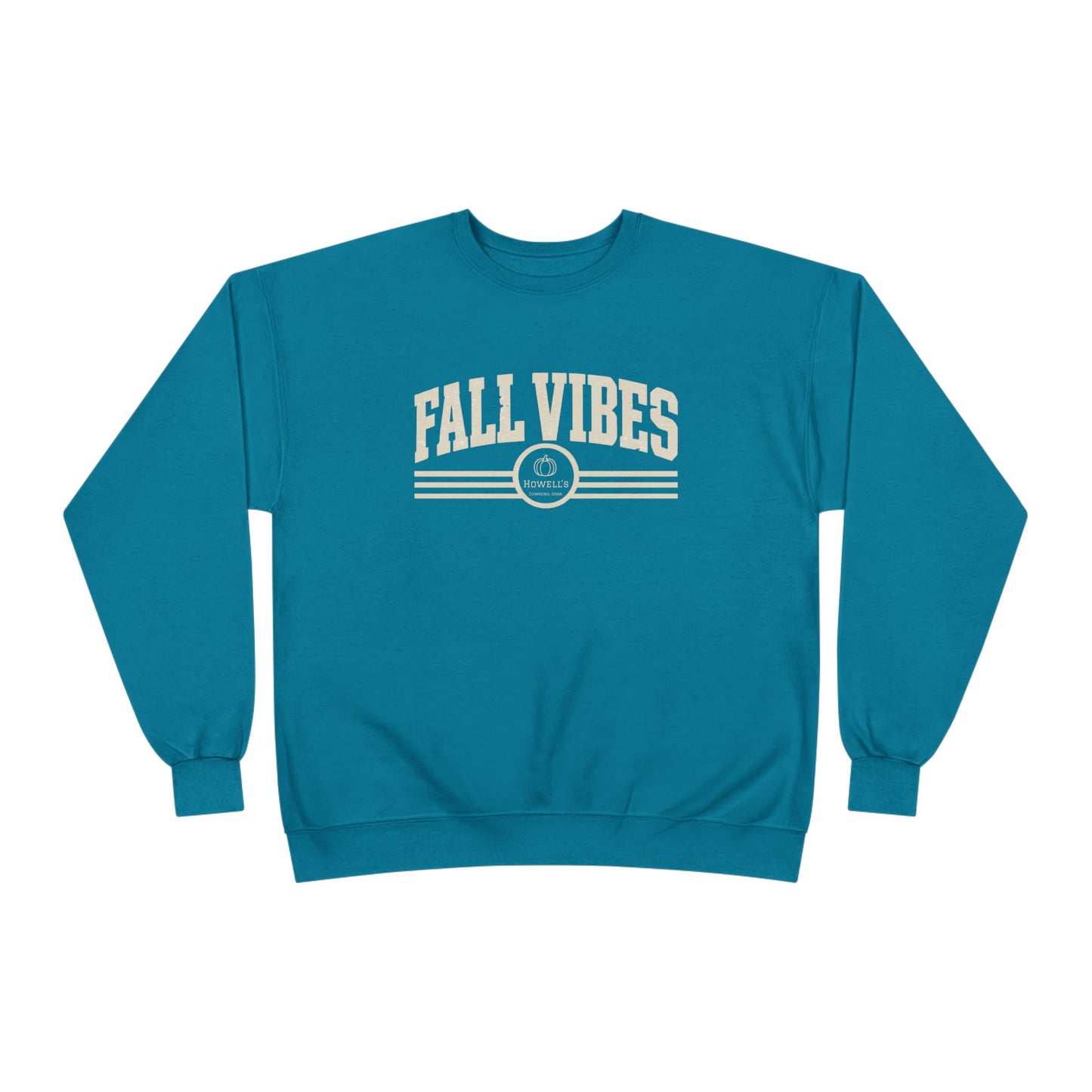Fall Vibes Crewneck Sweatshirt — Cozy Olive Autumn Pullover