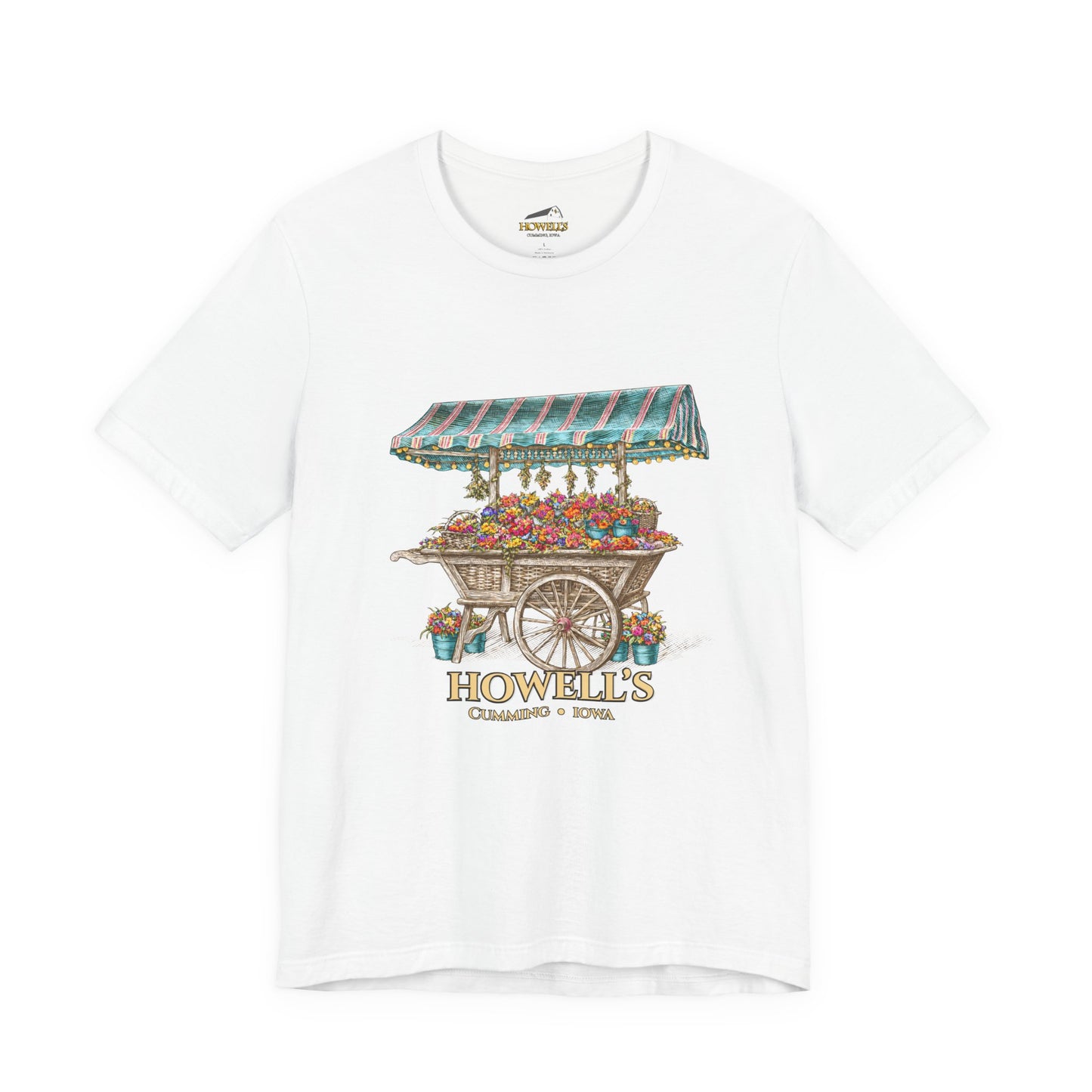 Howell's Flower Cart T‑Shirt — Cumming, Iowa Vintage Market Tee
