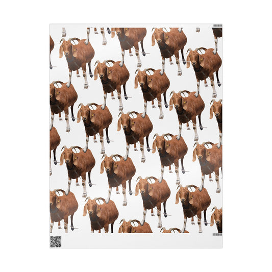 Goat Wrapping Papers, Jimmy the goat wrapping paper, Brown goat wrapping paper