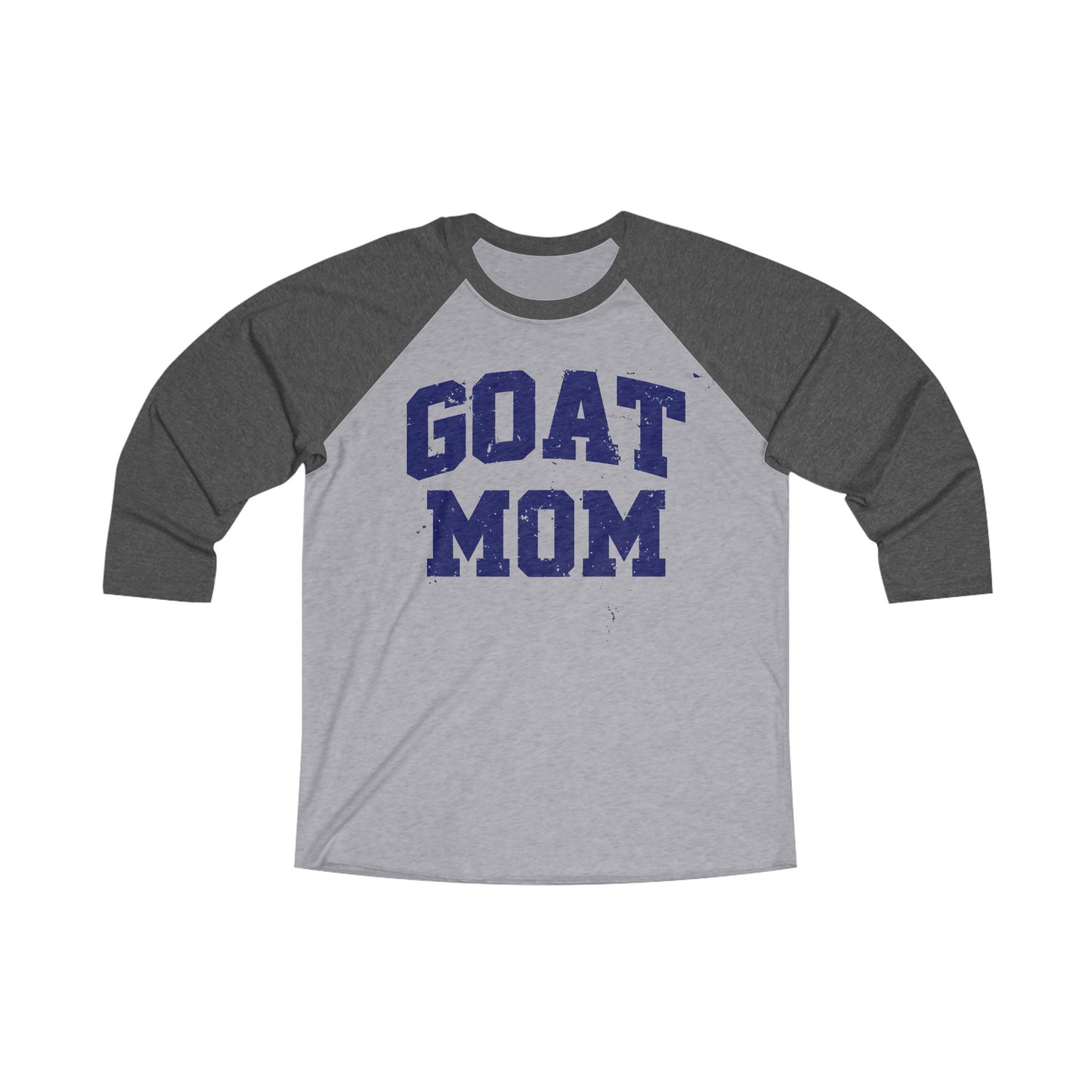 GOAT Mom Unisex Tri-Blend Raglan Tee, Casual T-Shirt, Gift for Moms, Mother's Day Tee, Sports Shirt