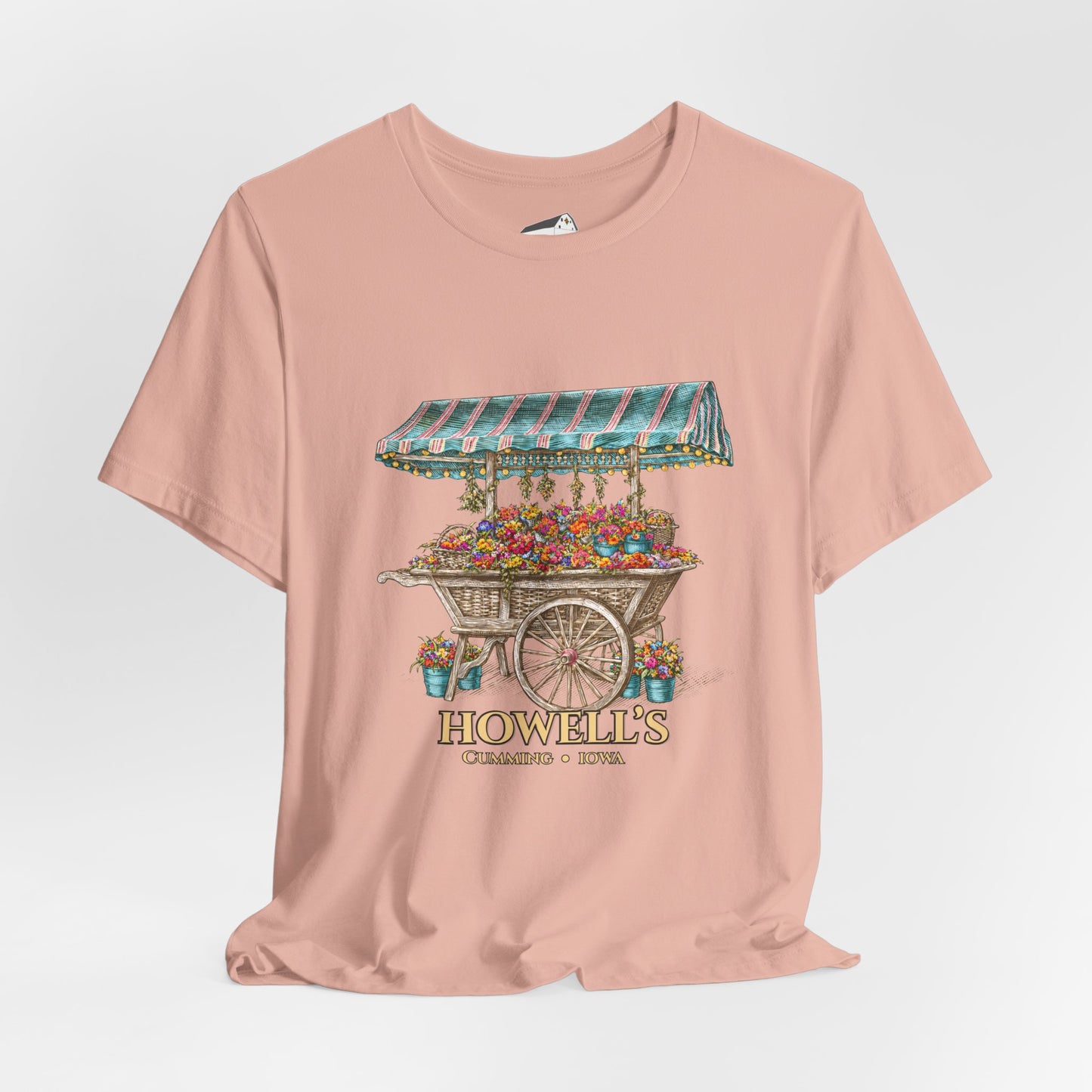 Howell's Flower Cart T‑Shirt — Cumming, Iowa Vintage Market Tee