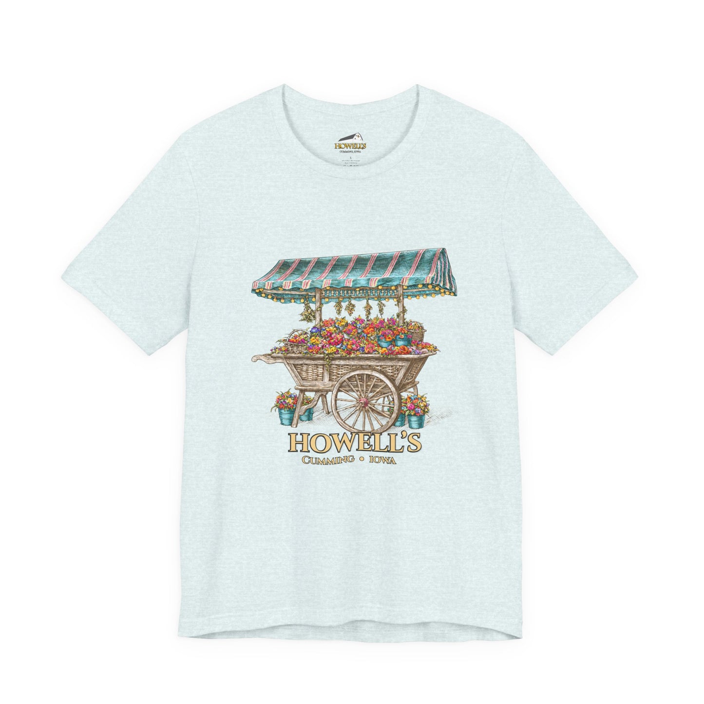 Howell's Flower Cart T‑Shirt — Cumming, Iowa Vintage Market Tee